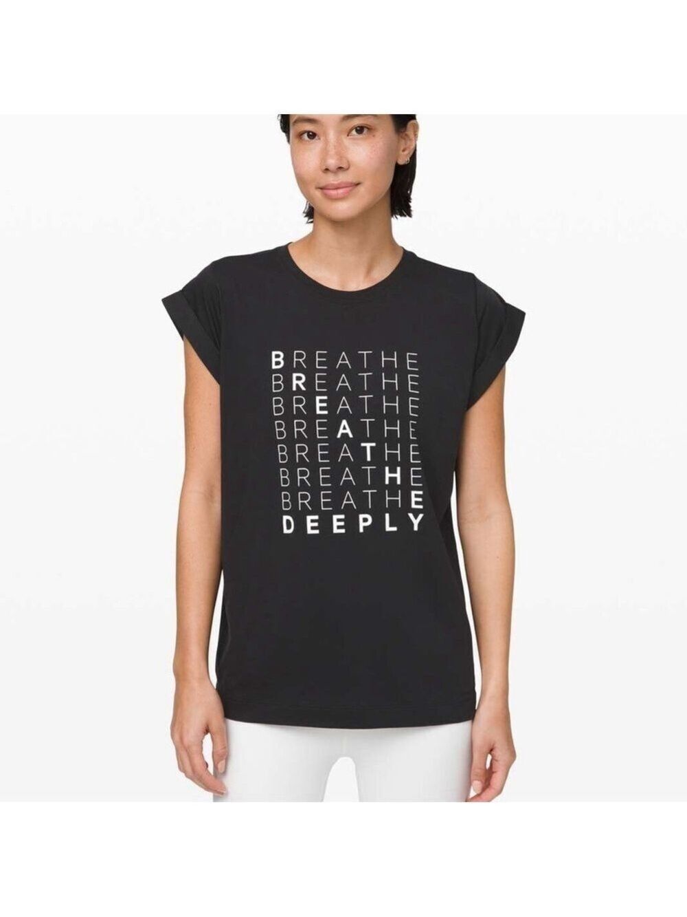 Lululemon Roll around tee breathe cotton T-shirt size medium